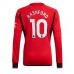 Günstige Manchester United Marcus Rashford #10 Heim Fussballtrikot 2023-24 Langarm
